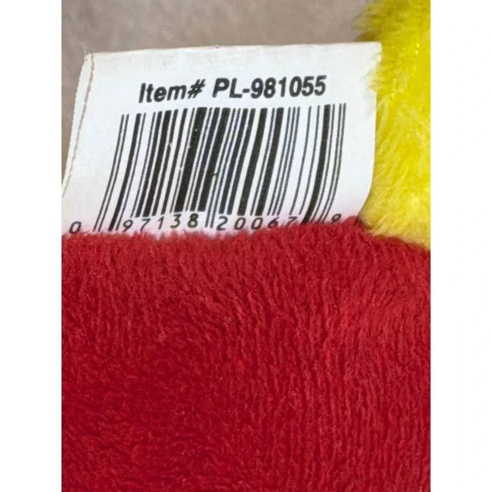 Nanco Red Yellow Striped Tail Plush Stuffed Animal Toy PL-981055 2012